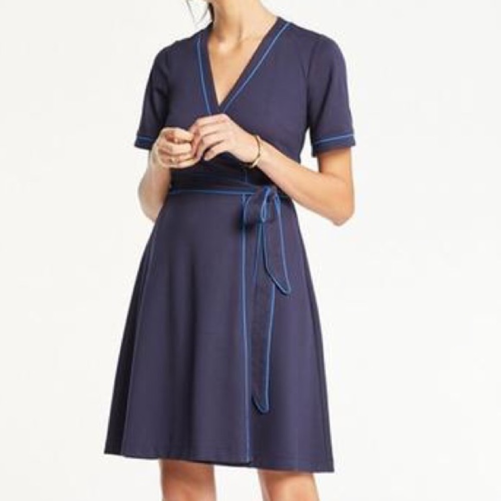 Ann Taylor Navy wrap dress